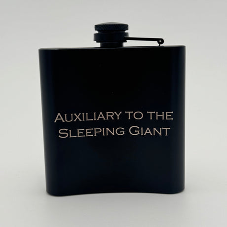 Ex Umbris Designs 6 oz Stainless Steel Flask, alternate view 2