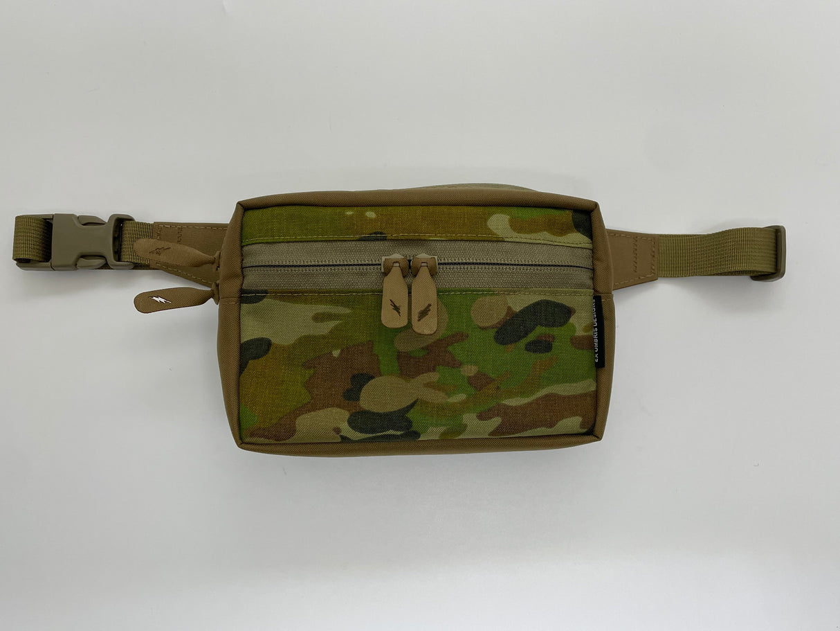 Low Profile EDC Fanny Pack in Arid Frog/Coyote Brown, alternate view 18