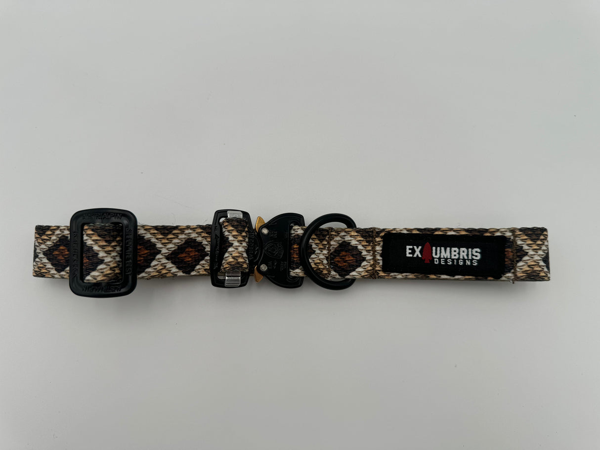 Cobra Buckle Dog Collar in Rattlesnake, alternate view 8