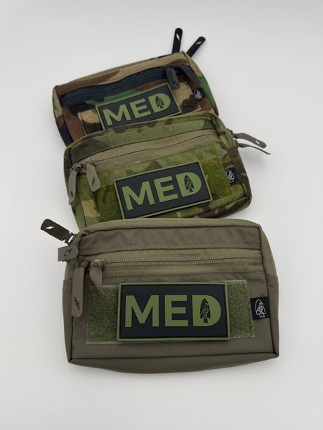 MED Designator PVC Patch in Orange and Black, alternate view 2