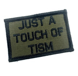 As Seen on Socials - Just A Touch of Tism - 2x3 Patch - Multiple Variants, alternate view 4