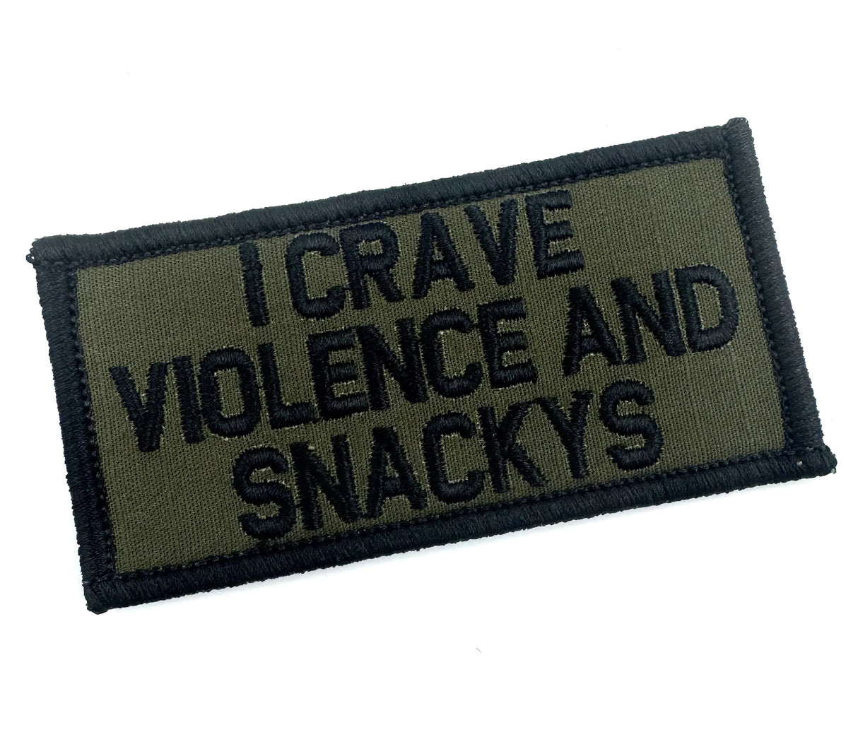 As Seen on Socials - I Crave Violence and Snackys - 2x4 Patch - Multiple Variants, alternate view 4