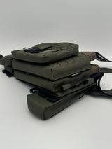 Triple 5.56mm MOLLE Placard in Multicam Black, alternate view 3