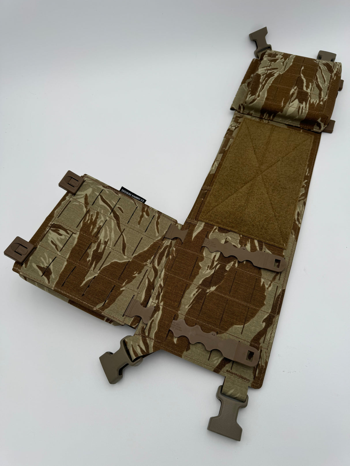 Double 5.56 MOLLE Placard in Multicam Black, alternate view 3