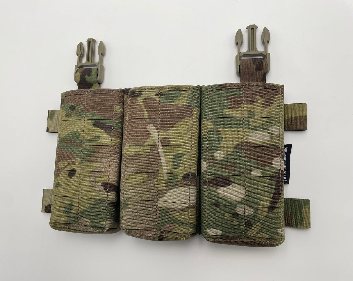 Ex Umbris Designs AK Triple Magazine Placard in Multicam, alternate view 7