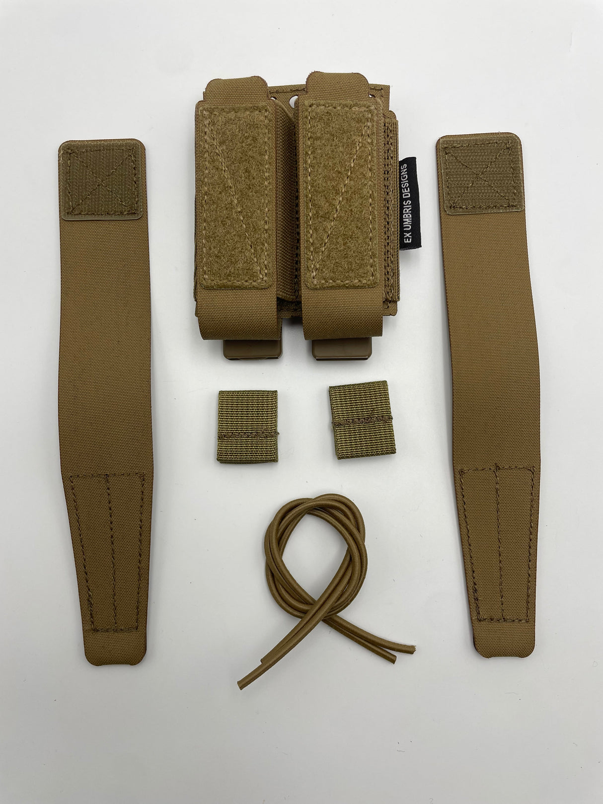 Modular Double Pistol Mag Pouch in Ranger Green (Black Elastic), alternate view 7