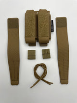 Modular Double Pistol Mag Pouch in Ranger Green (Black Elastic), alternate view 7