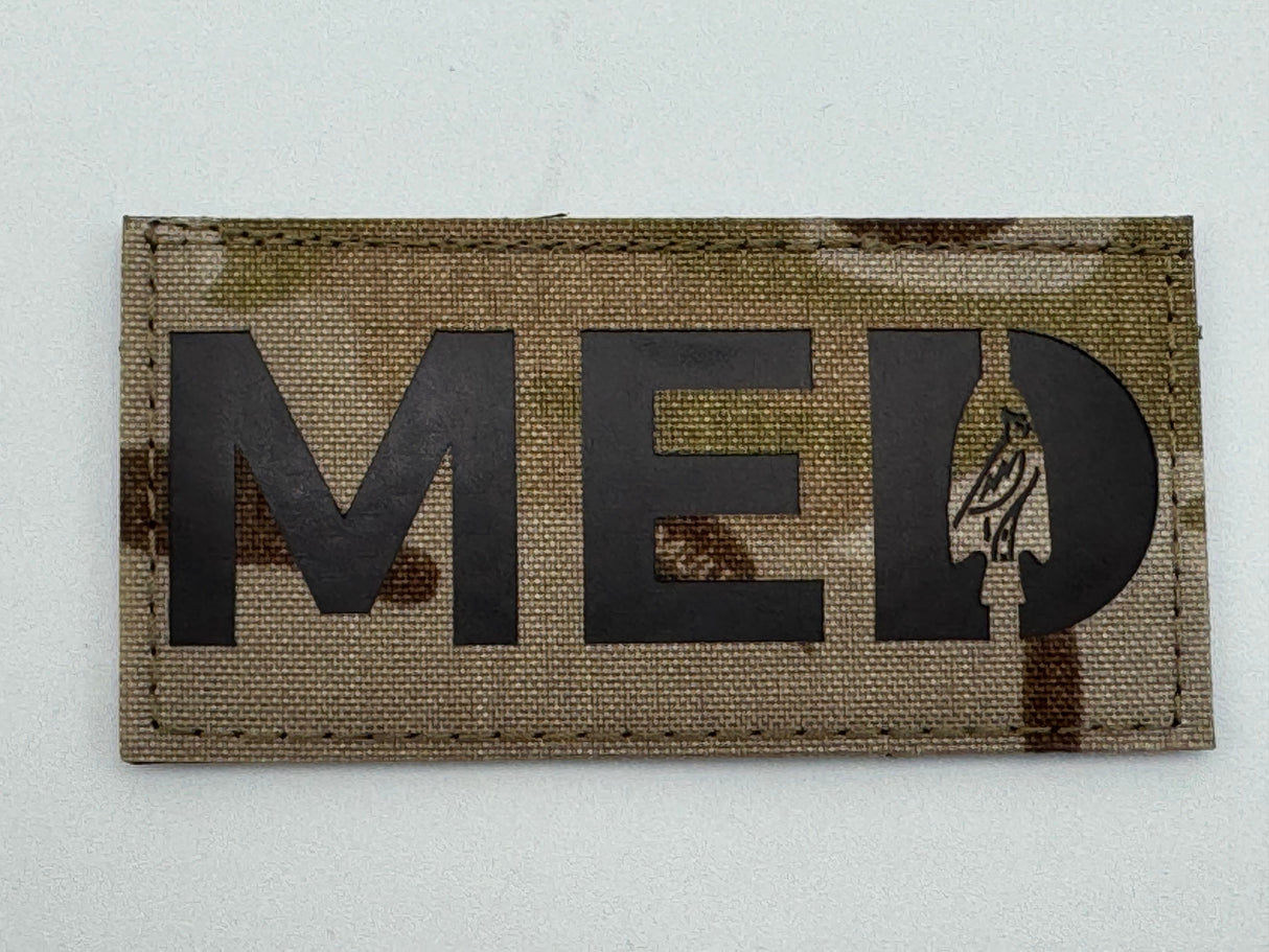 Laser Cut IR Med Designator Patch in Rhodesian Brush Stroke, alternate view 11