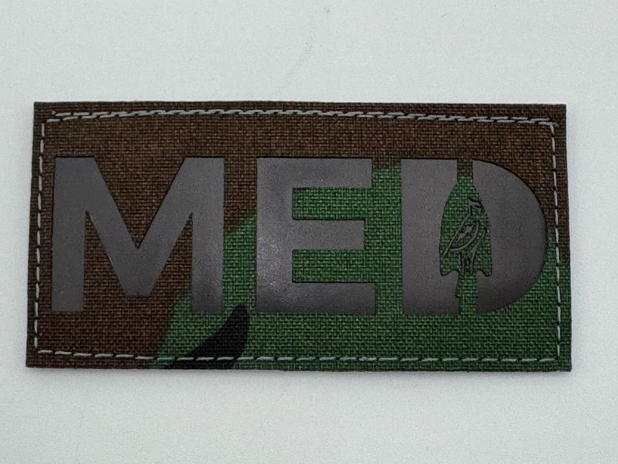 Laser Cut IR Med Designator Patch in Desert Night Camo, alternate view 10