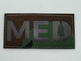 Laser Cut IR Med Designator Patch in Desert Night Camo, alternate view 10