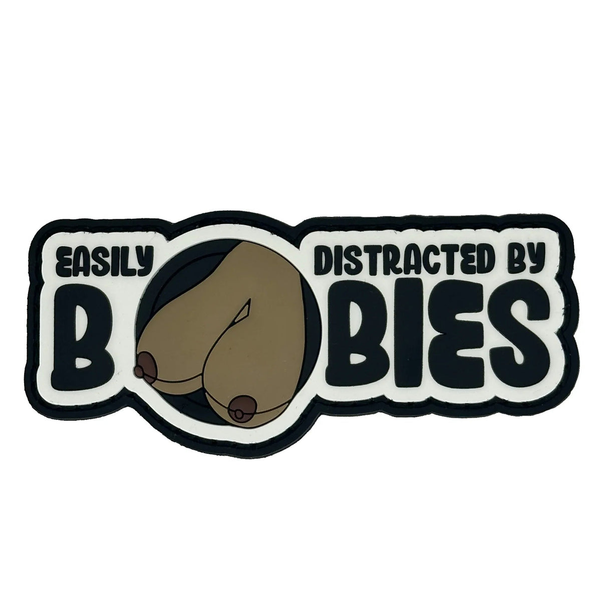 "Fun Size Boobs" - Easily Distracted By Boobies (Uncensored) - 4 inch PVC Patch -, alternate view 6