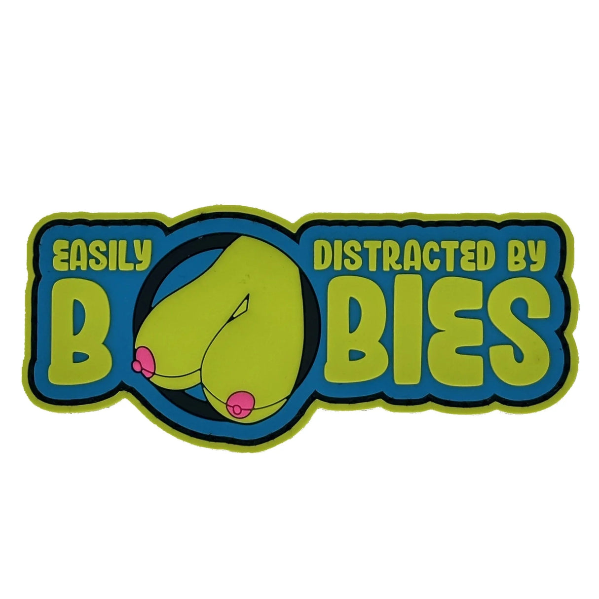 "Fun Size Boobs" - Easily Distracted By Boobies (Uncensored) - 4 inch PVC Patch -, alternate view 7