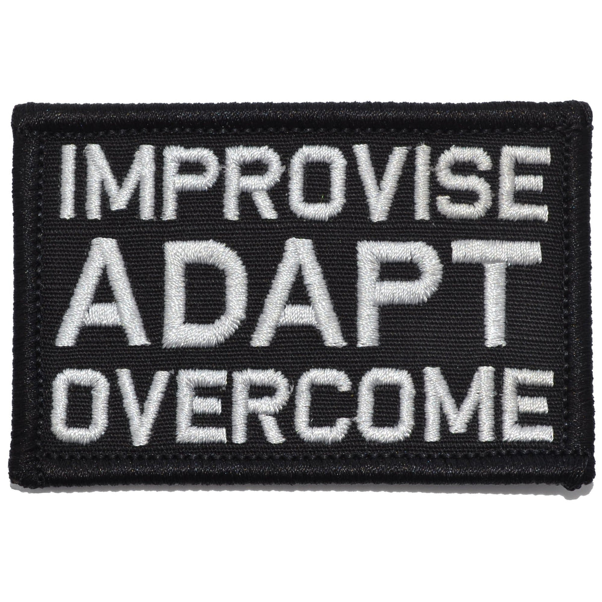 Improvise Adapt Overcome - 2x3 Patch in Black