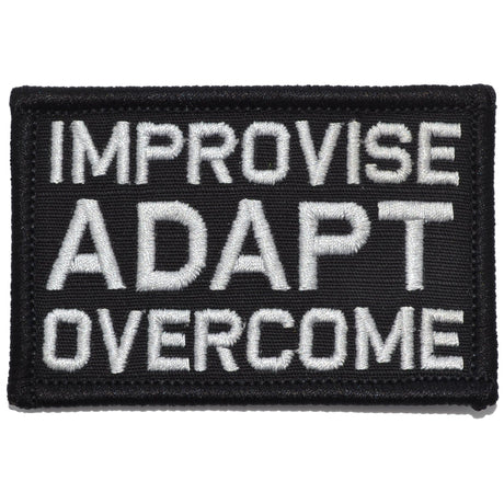 Improvise Adapt Overcome - 2x3 Patch in Black