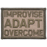 Improvise Adapt Overcome - 2x3 Patch in Coyote Brown, alternate view 3