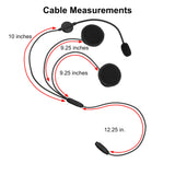 In Helmet & Push To Talk Kit - Quick Disconnect (Hirose): 2 Pin Kenwood, Baofeng, BTECH, Rugged Radios, Diga-Talk, TYT, AnyTone, Alinco, Relm/BK Radio, Quansheng, Wouxon, Retevis, Rocky Talkie Mountain Radio