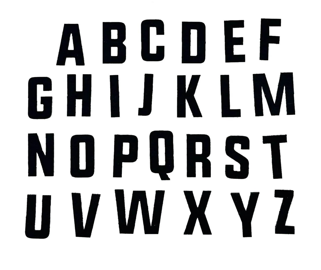Tactical Gear Junkie CORDURA Alphabet Letter Patch Pack in Blue CORDURA®, alternate view 2