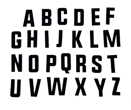 Tactical Gear Junkie CORDURA Alphabet Letter Patch Pack in Blue CORDURA®, alternate view 2