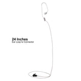 Braided Fiber Tactical Mic & Invisible Series Tubeless Earpiece Complete Kit w/ Quick Disconnect (Hirose) - All Kenwood 2 Pin TK & NEXEDGE (NX), Baofeng, BTECH, Rugged Radios, Diga-Talk, TYT, AnyTone, Alinco, Relm/BK Radio, Quansheng, Wouxon, Retevis