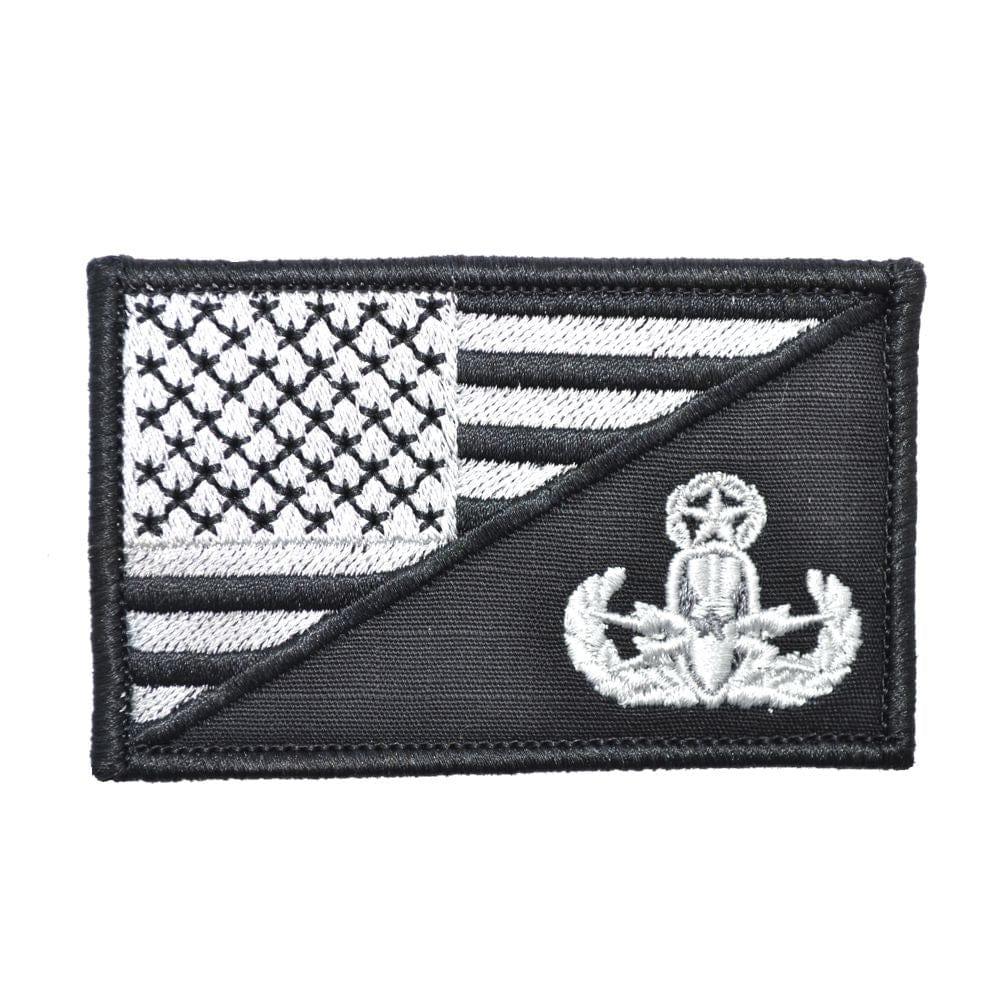 EOD MASTER Explosive Ordnance Disposal USA Flag - 2.25x3.5 Patch in MultiCam, alternate view 5