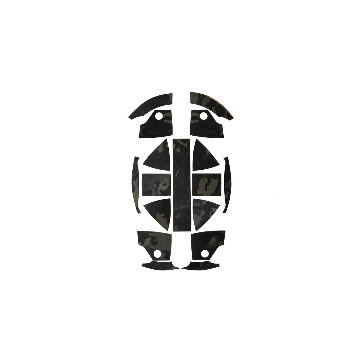Ranger Wrap Kevy Hard Hat Skins in Woodland Camo, alternate view 6
