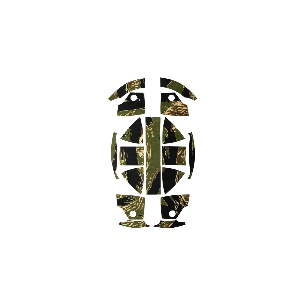 Ranger Wrap Kevy Hard Hat Skins in Black Multicam, alternate view 5