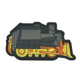 Killdozer PVC Patch - 2x4 inches, Full Color & OD Green: Unreasonable Acts by Reasonable Men, alternate view 6