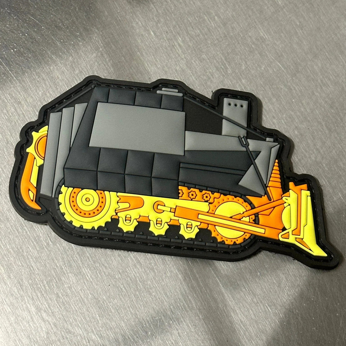 Killdozer PVC Patch - 2x4 inches, Full Color & OD Green: Unreasonable Acts by Reasonable Men, alternate view 3