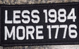 ASOS - Less 1984 and MORE 1776 - 2x4 Patch - Black w/White