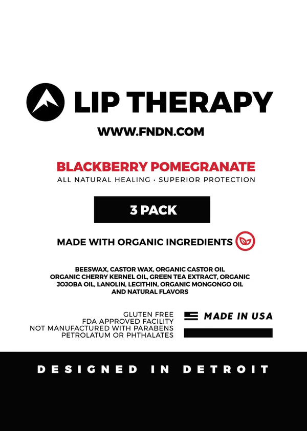 Fndn® Lip Therapy - Blackberry Pomegranate | 3-pack - HR Tactical Innovations