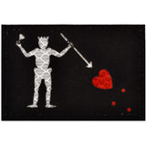 Laser Cut Reflective Edward Teach Blackbeard Pirate Flag- 2x3 CORDURA® Patch Black Beard in MultiCam CORDURA®