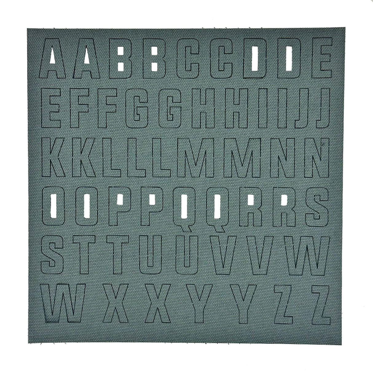 Tactical Gear Junkie CORDURA Alphabet Letter Patch Pack in Gray, alternate view 12