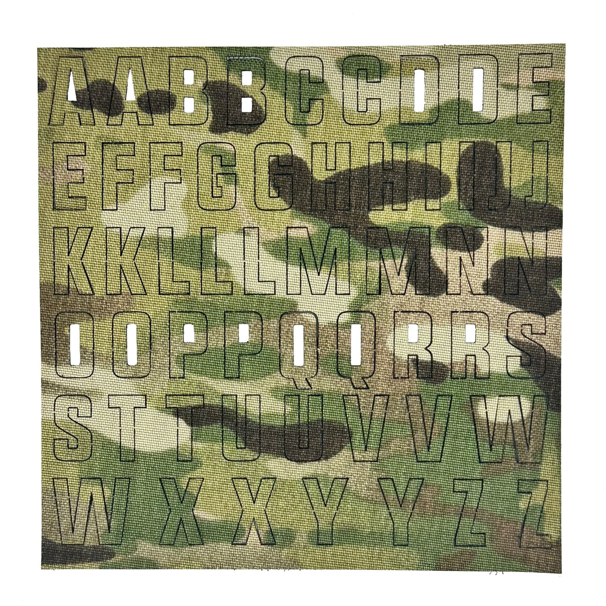 Tactical Gear Junkie CORDURA Alphabet Letter Patch Pack in MultiCam Tropic CORDURA®, alternate view 6