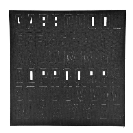 Tactical Gear Junkie CORDURA Alphabet Letter Patch Pack in Black CORDURA®