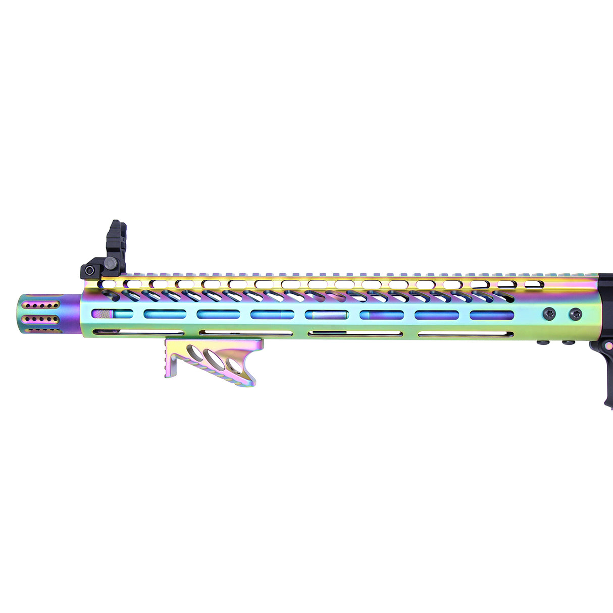Ultra Lightweight M-LOK Handguard – 7" & 15" Matte Rainbow PVD (Monolithic Rail) — alternate view 3