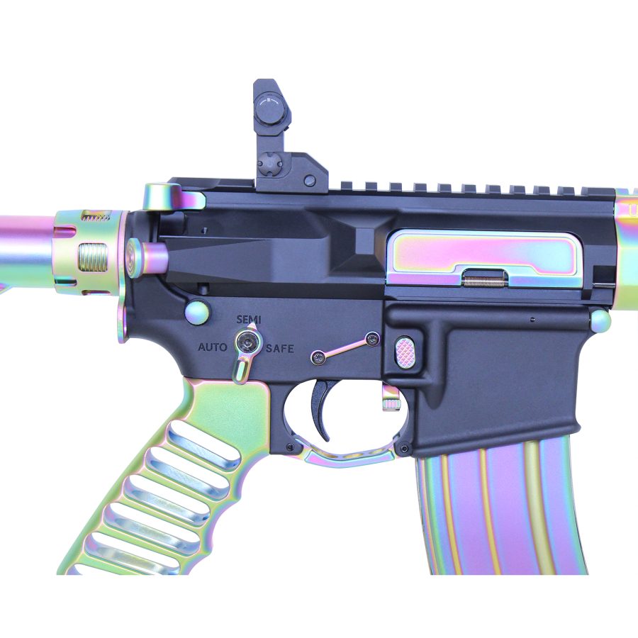 AR-15 Enhanced Trigger Guard (Matte Rainbow PVD Coated)