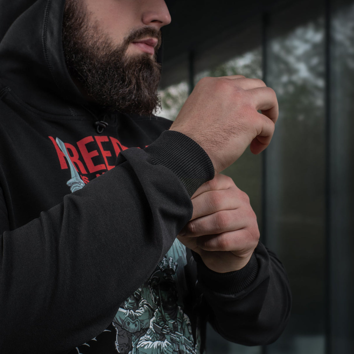 M-Tac Hoodie Freedom in Black, alternate view 32