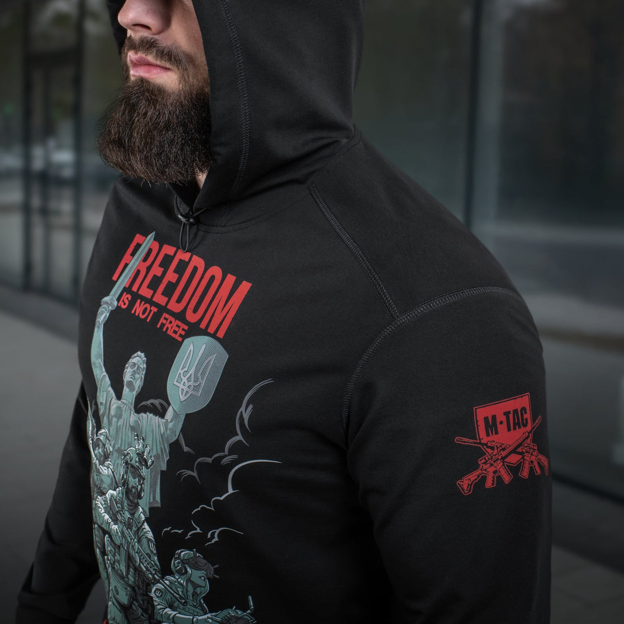 M-Tac Hoodie Freedom in Black, alternate view 15