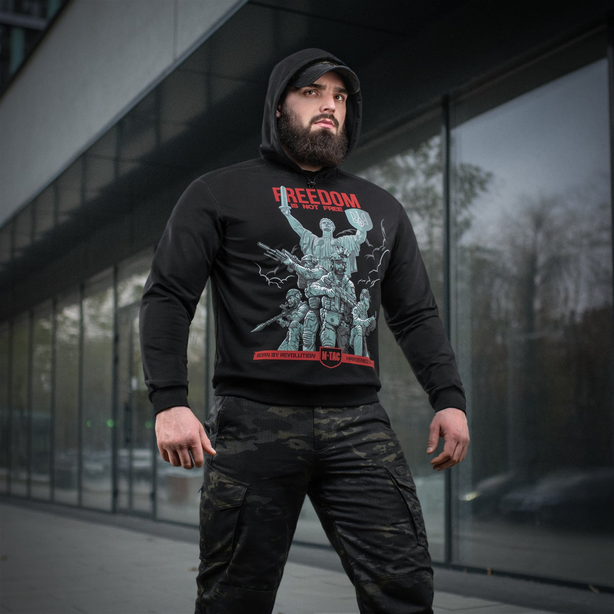 M-Tac Hoodie Freedom in Black, alternate view 20