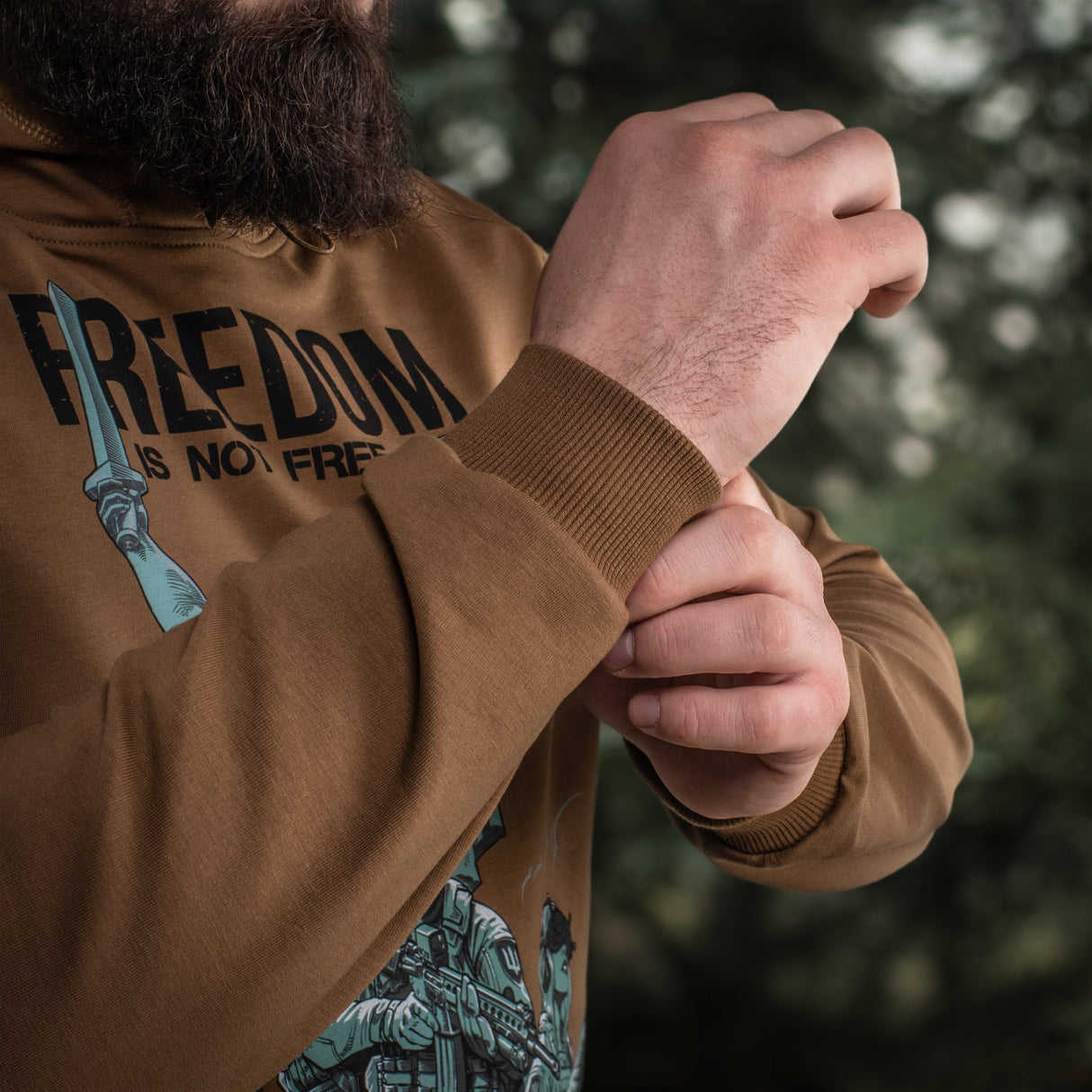 M-Tac Hoodie Freedom in Coyote Brown, alternate view 39