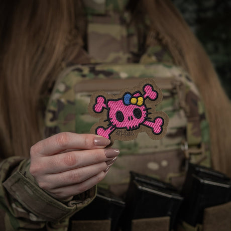 M-Tac Patch Kitty Embroidery in Pink/Multicam, alternate view 2