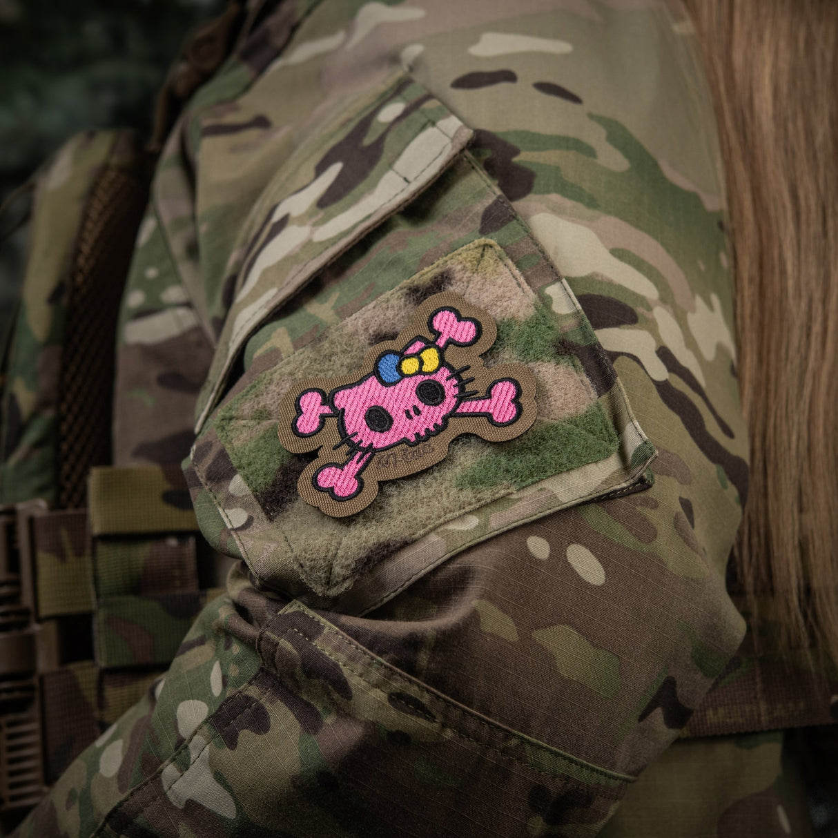 M-Tac Patch Kitty Embroidery in Pink/Ranger Green, alternate view 3