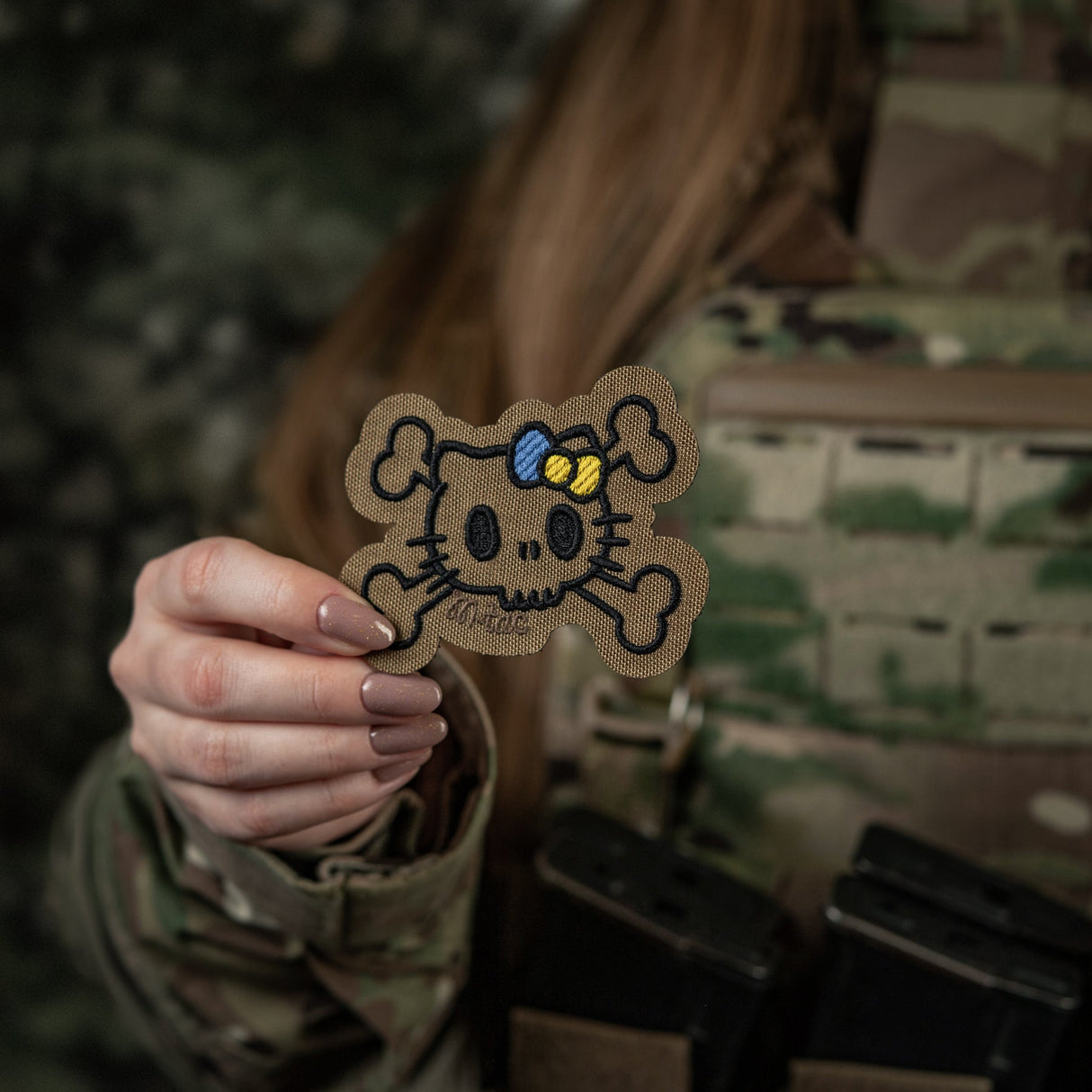 M-Tac Patch Kitty Outline Embroidery in Ranger Green, alternate view 4