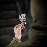 M-Tac Anonymous Reflective Sticker in Black, alternate view 3