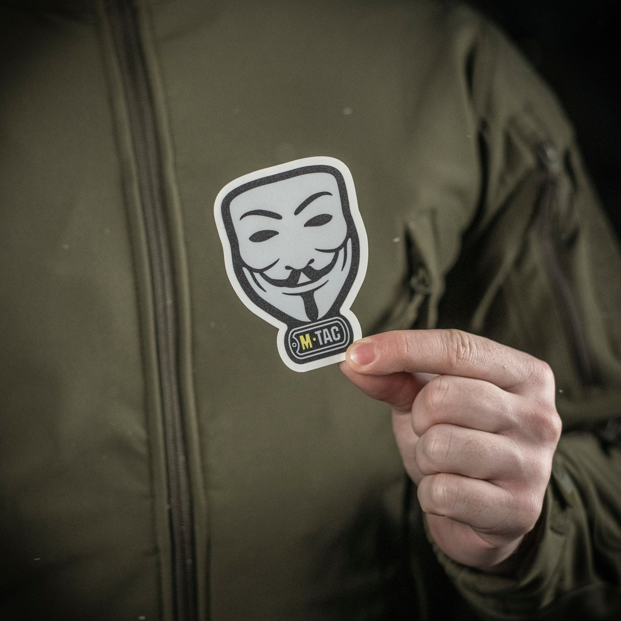 M-Tac Anonymous Reflective Sticker in Black, alternate view 10
