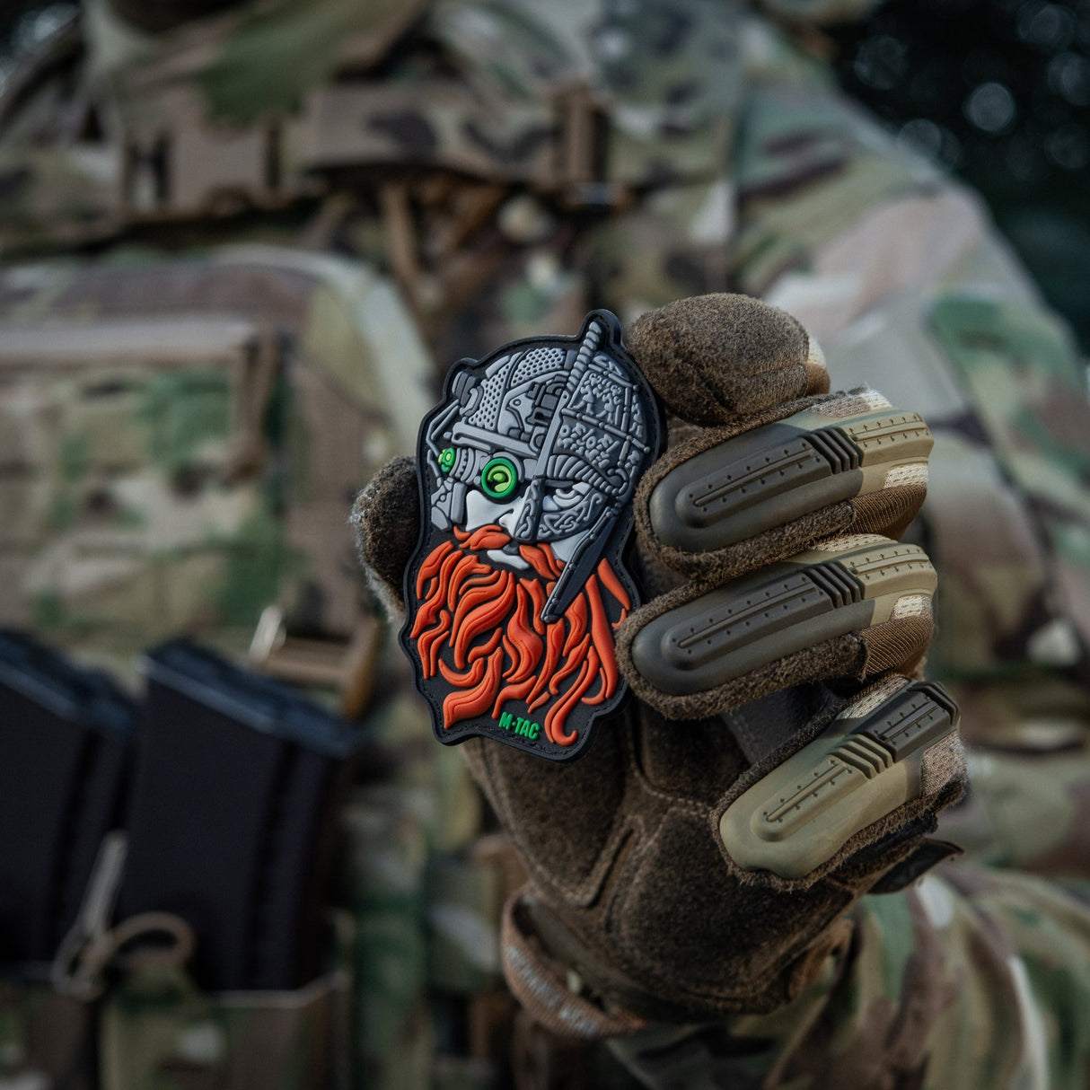 M-Tac Patch Red Beard in Black, alternate view 11