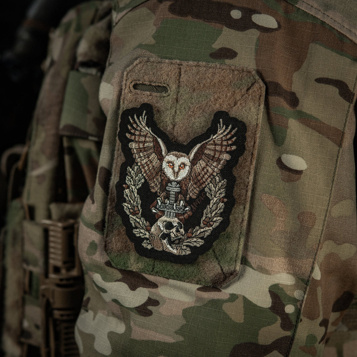M-Tac Patch Owl Embroidery in Black, alternate view 4