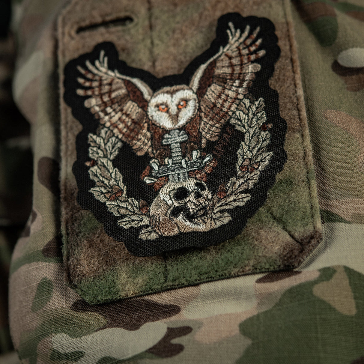 M-Tac Patch Owl Embroidery in Black, alternate view 5