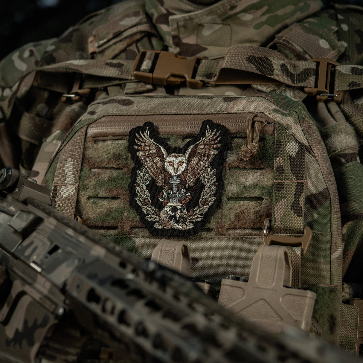 M-Tac Patch Owl Embroidery in Black, alternate view 9