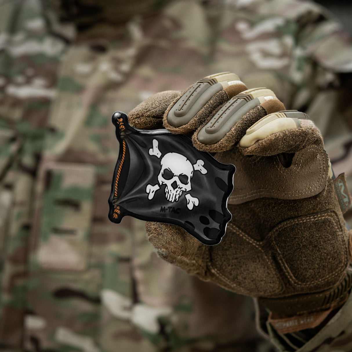 M-Tac Sticker Jolly Roger in Black, alternate view 4